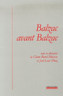 Balzac avant Balzac